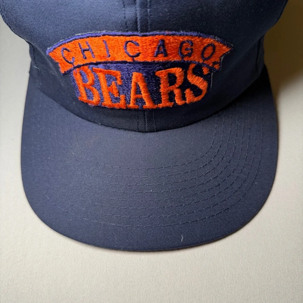 VTG Chicago Bears Sports Specialties Hat Cap‎ Blue Misprint MLB NFL Snapback EUC